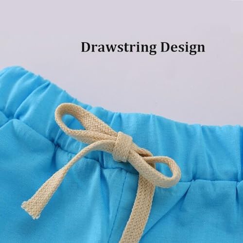 FedMois Boys' Summer Shorts Cotton Pack Of 4