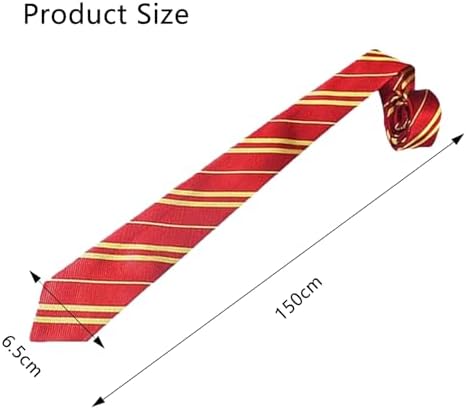 FEZTGVOFA School Tie Wizard School Tie Wizard Striped Ties Wizards Schools Pinstripe Costume Ties Striped Uniform Necktie Tiess Costume Accessory For Potter Theme Party Fancy Dress Decor