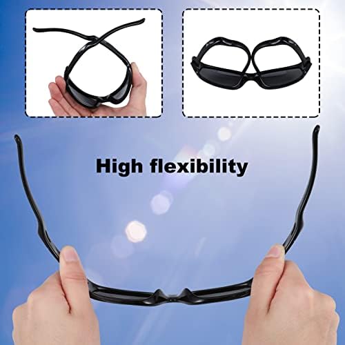 Firtink 2 Pair Kids Polarized Sunglasses Flexible Rubber Boy Sunglasses Protection With Glasses Strap For Kids Boys Girl Sports Hiking Riding