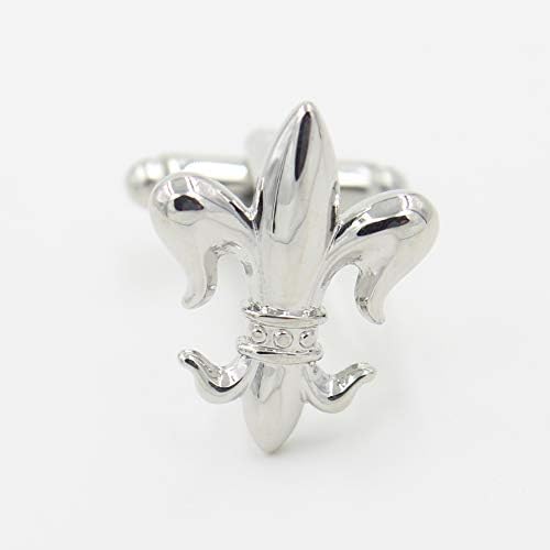 Fleur De Lis Pair Cufflinks (Silver)