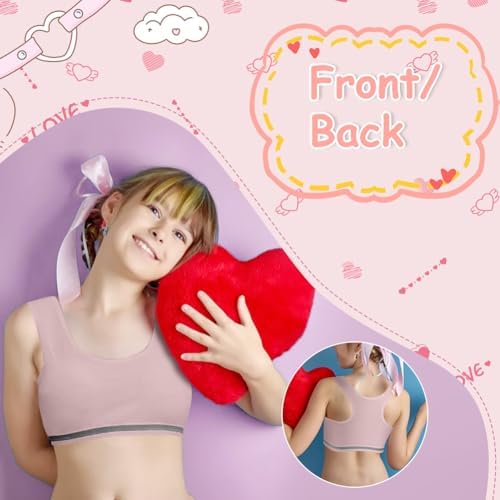Flintronic 4 Pack Girls Sports Bra Cotton Training Bras Unpadded Crop Top Teenage Girls Crop Vest