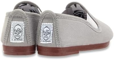 Flossy Style Kids Grey Pamplona Slip On Plimsoll