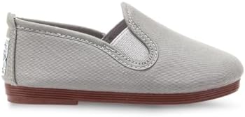 Flossy Style Kids Grey Pamplona Slip On Plimsoll
