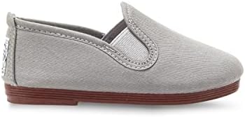 Flossy Style Kids Grey Pamplona Slip on Plimsoll