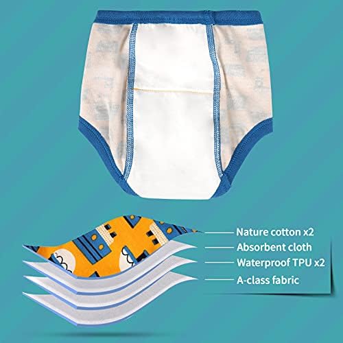 FLYISH DIRECT Potty Training Pants For Boys Potty Training Underwear Potty Training Pants Toddler Reusable Training Pants 8 Packs 3 Years
