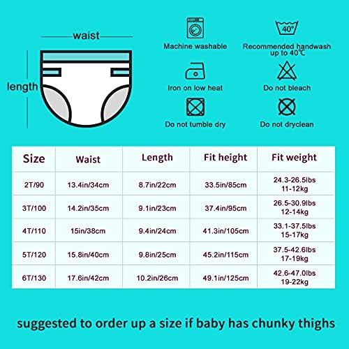 FLYISH DIRECT Potty Training Pants For Boys Potty Training Underwear Potty Training Pants Toddler Reusable Training Pants 8 Packs 3 Years