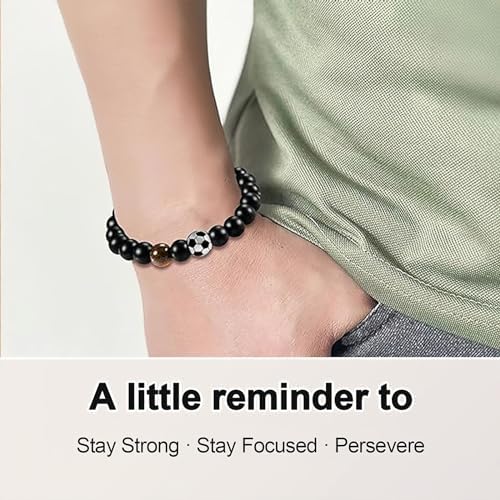 Football Bracelets For Boys Gifts For Son Grandson Nephew Teen Boys' Football Bracelet