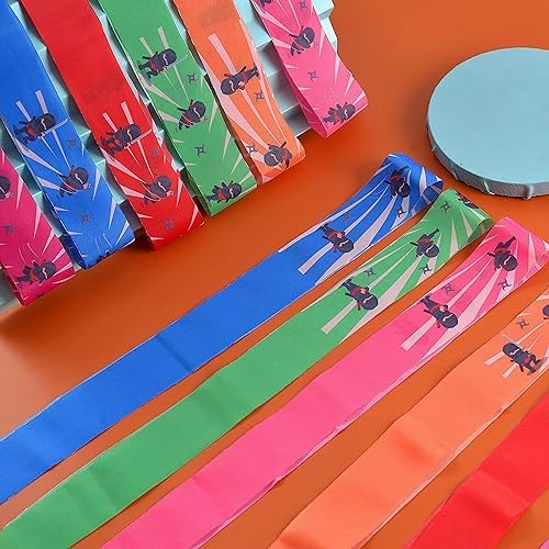 FOSFUKEER Pack Of 24 Ninja Headbands For Party Birthday Decoration