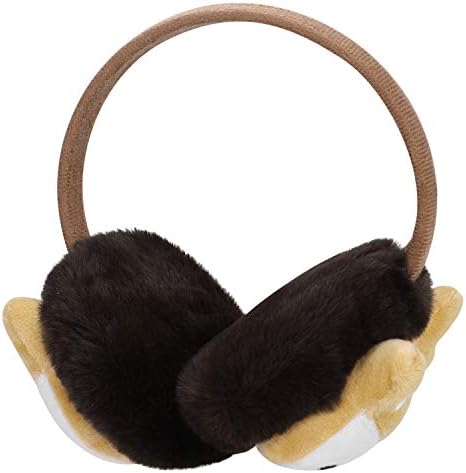 Fox Earmuffs Winter Warm Soft Ear Muffs For Kids - Cute Plush Fleece Children Earflaps Adjustable Ear Warmer Protection For Xmas Birthday Gift