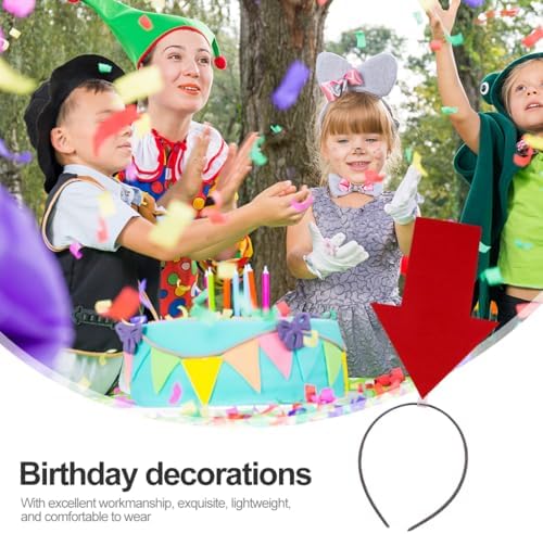 FRCOLOR 6 Pcs Funny Props Funny Hair Arrowhead Hair Band Decor Hoops Band With Arrowhead Accessories Headband With Band Shape Headdress