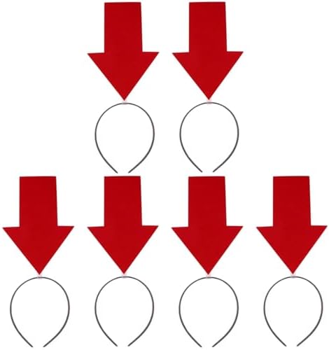 FRCOLOR 6 Pcs Funny Props Funny Hair Arrowhead Hair Band Decor Hoops Band with Arrowhead Accessories Headband with Band Shape Headdress