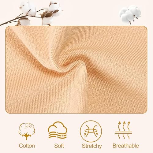 Fresilkora 3-Pack Girls Dance Underwear Nude Seamless Knickers For Ballet & Gymnastics Ballet Briefs Dance Pants High Cut Cotton Dancing Knickers For Beginner Girls - Skin Colour