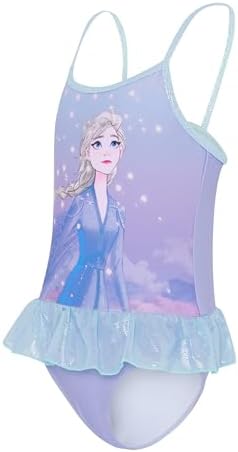 Frozen Elsa Girls Skirted Swimming Costume Swimsuit In My Element