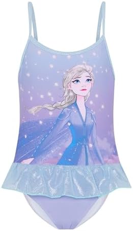 Frozen Elsa Girls Skirted Swimming Costume Swimsuit in My Element