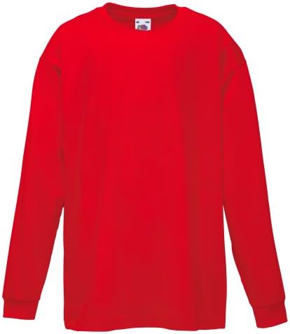 Fruit Of The Loom Boy's Kids Valueweight Long Sleeve Tee