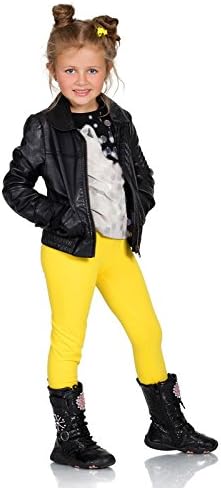FUTURO FASHION Girls Children Full Length Plain Cotton Leggings Cycling Casual Wear Infant Trousers Leggings Solid Tights Pants for Kids
