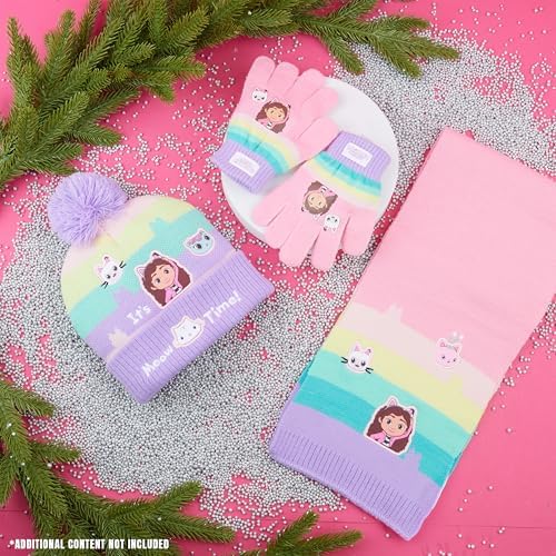 Gabby's Dollhouse Girls Winter Accessories Set For School Or Travel Girls Gifts