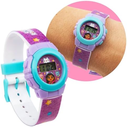 Gabby's Dollhouse Kids Watch And Accessories Set - Fun And Colourful Digital Watch - Cute Girls Gifts