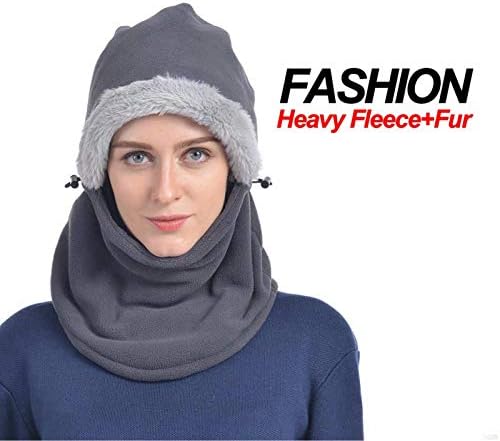GADIEMKENSD Winter Balaclava Fleece Hood Thermal Ski Mask Cold Weather Face Cover Hats Woman