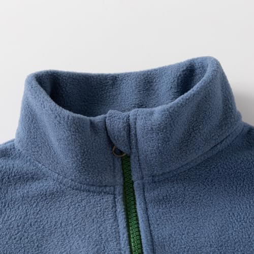 Gajaous Toddler Kids Polar Fleece Jacket Baby Boys Full-Zip Long Sleeve Warm Coats Outwear For Fall Spring Winter