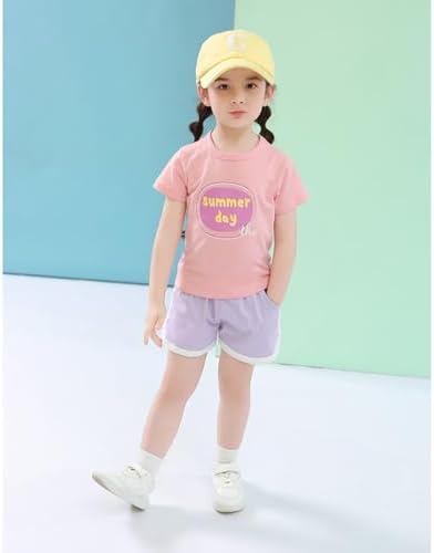 Gavena 3 Pack Girl Shorts Kids School PE Shorts Sport Athletic Summer Cotton Short Pants Dolphin Shorts For Little And Big Kids
