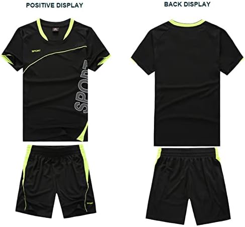 Gavena Kids Sport Shorts Sets Boys Football Training Suit Shorts And T-shirt Set School PE Tracksuit Mesh Sport Uniform Jersey Kit 4-13 Years