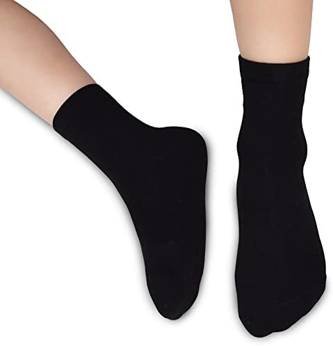 GENTABY Unisex-Kids 18 Count Black Tube Socks - Size Varies By Age (1-13 Years) - Modern Breathable Reinforced Toe Crew Length Machine Wash - Perfect For School Home Or Outdoor Activities