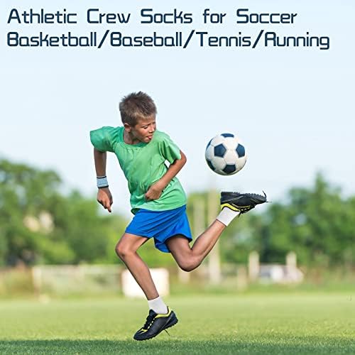 GENTABY Unisex-Kids 18 Count Black Tube Socks - Size Varies By Age (1-13 Years) - Modern Breathable Reinforced Toe Crew Length Machine Wash - Perfect For School Home Or Outdoor Activities