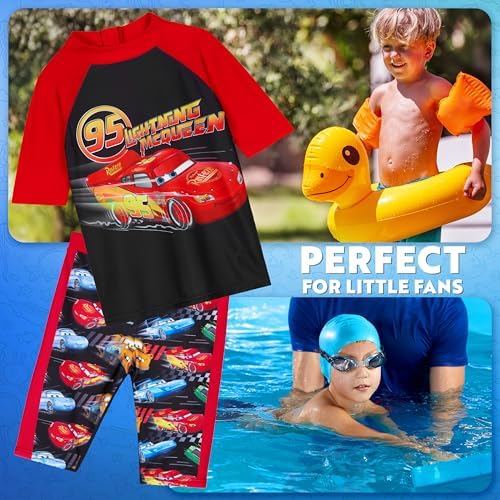 Get Trend Boys Swimming Costume Set 2 Piece Swimwear Rash Guard Top And Swimming Trunks Toddlers Kids Swimsuit For Beach Pool Holiday Essentials