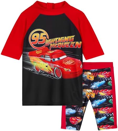 Get Trend Boys Swimming Costume Set 2 Piece Swimwear Rash Guard Top and Swimming Trunks Toddlers Kids Swimsuit for Beach Pool Holiday Essentials