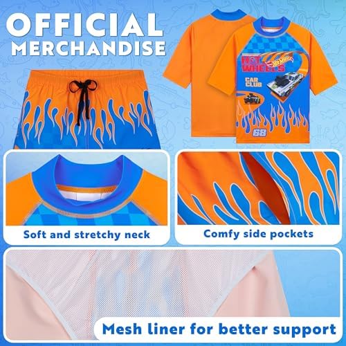 Get Trend Minecraft Pokemon Swimsuit Set For Boys Teenagers 2 Pcs With Swimming Trunks Boys Rash Vest For Swimming Beach Trip Holiday Essentials