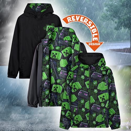 Get Trend Rain Coat For Boys & Teens Water Resistant Jacket Lightweight Outerwear For School Or Travel Gifts For Boys