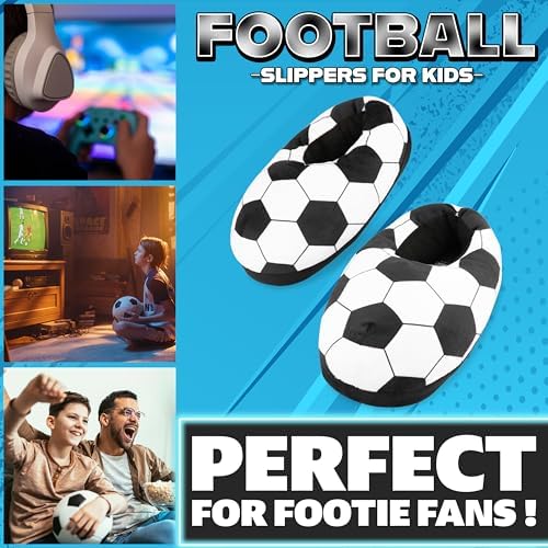 Get Trend Slippers For Boys Teens 3D Plush House Slippers Non Slip Sole Slip On House Shoes Gifts For Boys