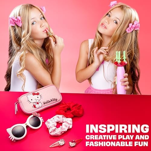 Get Trend Sunglasses And Hair Accessories Set For Girls With Clips Scrunchie Carry Case 100% UV Protection Sunglasses For Travel Holidays Days Out Girls Gifts