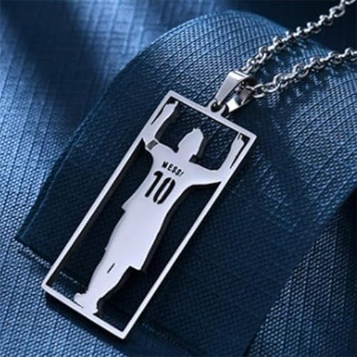 GETFACAI Messi10 Football Star Bracelet Football Necklace Boys Necklace Kids Football Stuff Stuff For Boys Adjustable Football Gifts Sets Suitable For Kids Friends Soccer Fans Gifts
