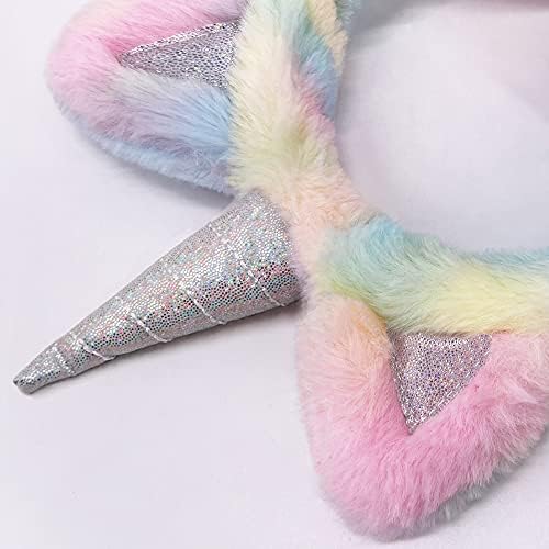 Gifts Treat Girls Ear Muffs Kids Unicorn Earmuffs Winter Warm Adjustable Fluffy Ear Warmers For Girls In Colorful Plush Design