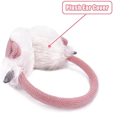 Gifts Treat Girls Ear Muffs Knit Earmuffs Unicorn Kids Cute Cartoon Knitted Earmuffs Winter Ear Warmer-Gifts For Girls