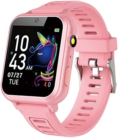 Girl Gifts Age 6 7 8 9 Kid Smart Watch: Presents for 6-10 Year Old Girls Kids Learning Watch Birthday Gift for 7 8 9 10 Year Old Girls Toy Reminder Game Watch for Kids Age 10 - 12 Girl Pink Watches