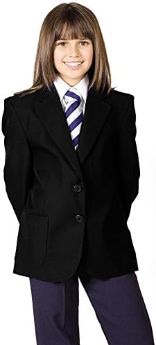 Girl School Uniform Blazers 100% Polyester Teflon Coated Water Repellent Blazer Coat Jacket
