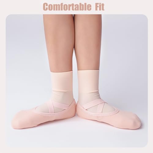Girls Ballet Socks Multi-Packs 35 Packs Kids Seamless Dance Socks Soft Breathable(6 UK Child-3.5 UK)