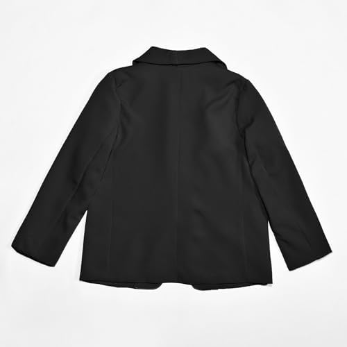 Girls Blazer Long Sleeve Top Girls Jackets Formal Suit Jacket Open Front For Kids Blazer Lapel Suit Jacket Casual School Party Festival Prom Blazers Inner Pocket Jackets Outerwear