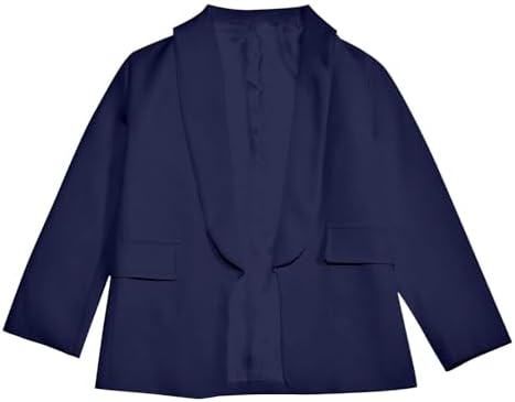 Girls Blazer Long Sleeve Top Girls Jackets Formal Suit Jacket Open Front For Kids Blazer Lapel Suit Jacket Casual School Party Festival Prom Blazers Inner Pocket Jackets Outerwear 3-14 Years