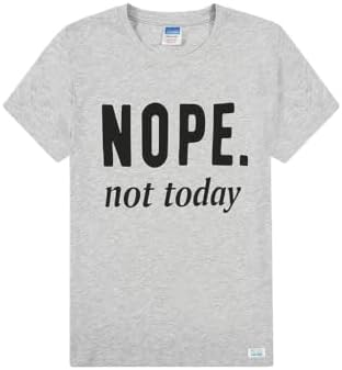 Girls Cheeky Nope Not Today Checked Leg Long Cotton Pyjamas