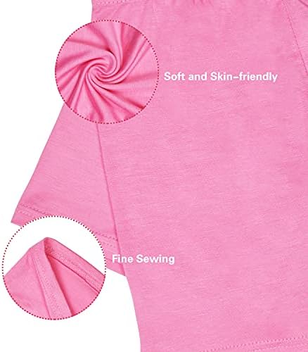 Girls Dance Shorts Breathable And Comfy Kids Cycling Shorts 8 Pack (2-10 Years Old) Stretchy Dancing Bike Pants For Girl Sports Play Underdress
