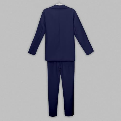 Girls Formal Blazer 2 Piece Suits Open Front Casual Jackets Inner Pocket Long Sleeve School Presentations Formal Coats Lapel Button Down Suits Jacket & Trousers For Formal Gatherings Leisure