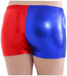 Girls Harley Quinn Hot Pants Shorts Outfit Seasonal Red Blue 3-14 Years