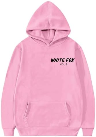 Girls Hoodie For White Fox Boys Kids Long Sleeve Jumper Hooded Sweat Letter Print Comfortable Breathable Casual Oversized Y2K Pullover Fall Coats Clothes Soft Warm Hoody Fashion Tops Sweatshirt
