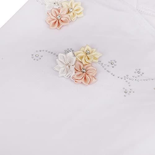 Girls Ice Silk Muslim Khimar Hijab Headscarf Flower Arab Scarf Shawls Stretch Turban Neck Wrap Islamic Head Wrap For Age 2-7 Years Girls