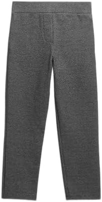 Girls Jersey Pull Up School Trousers School Uniform Heart Pendant Ages 3-16y