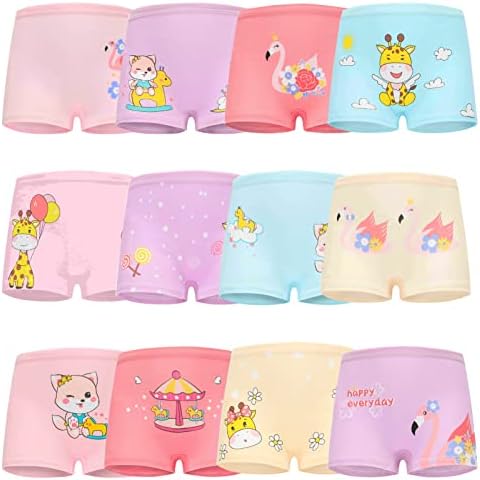 Girls' Knickers 12 Pack Girls Underwear Comfortable Briefs Girls Cotton (2-9 Years)